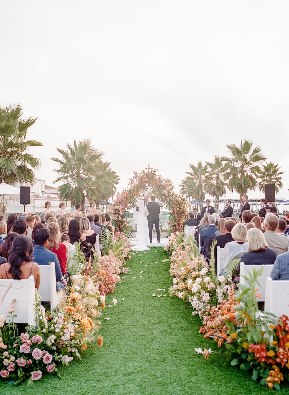 Una boda playera y bohemia en San Diego